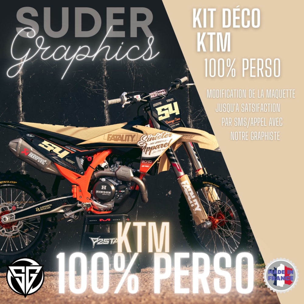 Kit déco 100% personnalisé KTM SX/EXC ktmcross