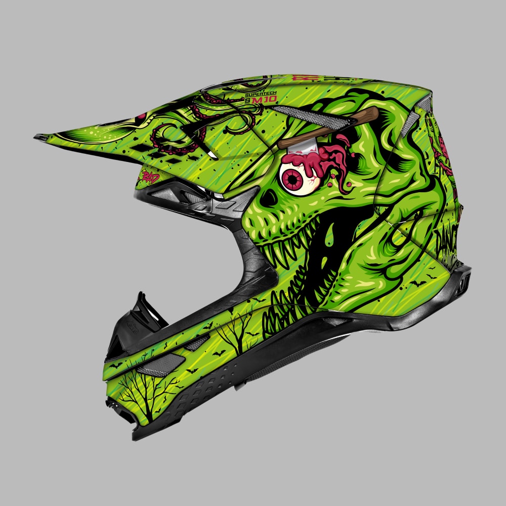 Kit déco CASQUE EYEZ GREEN casque