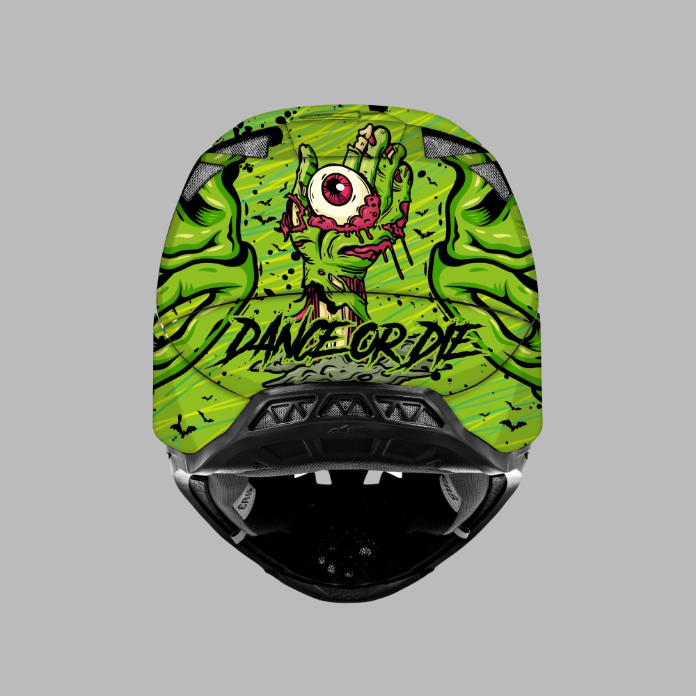 Kit déco CASQUE EYEZ GREEN casque