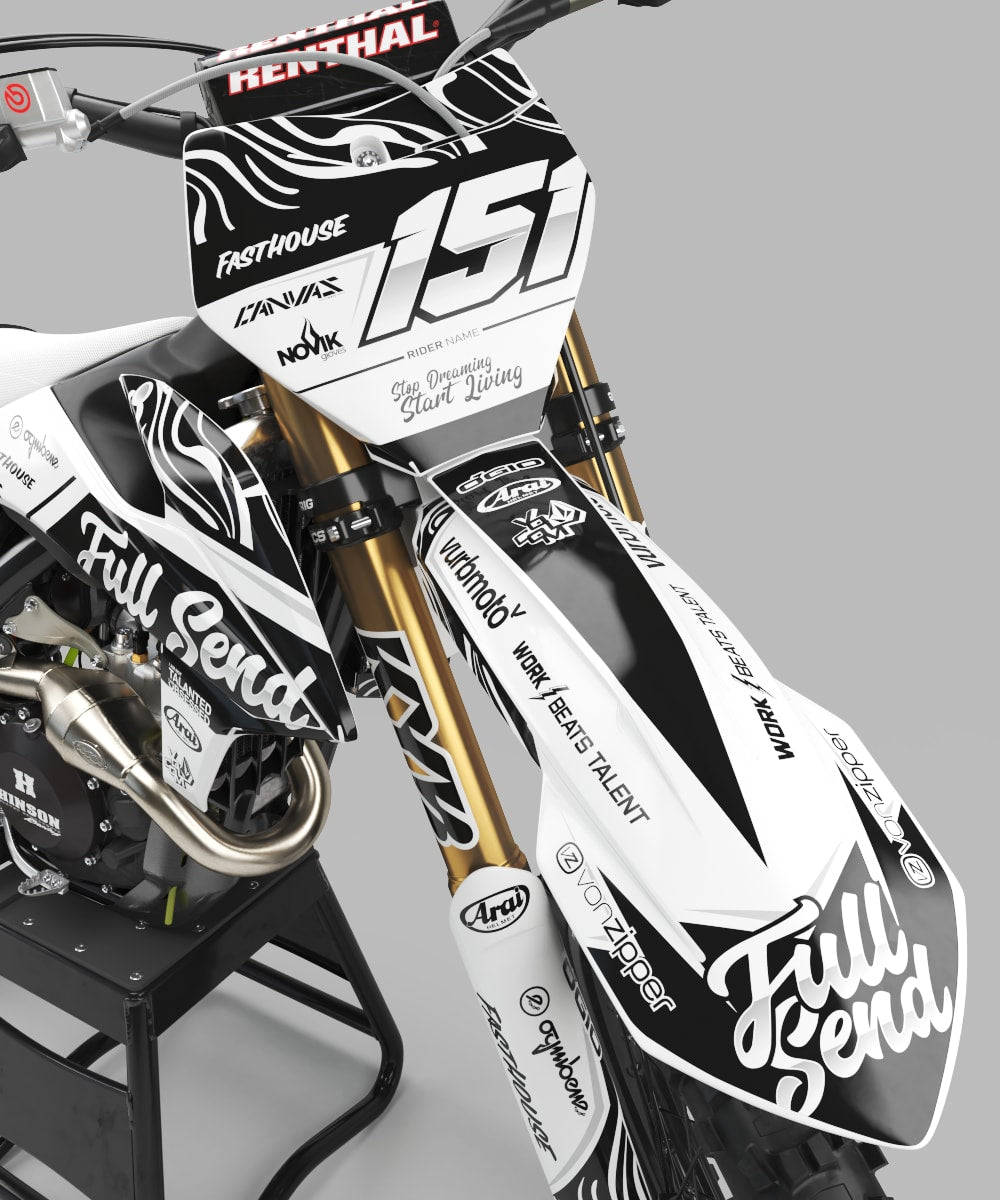 Kit déco "Curve: Zebra" YAMAHA PIWI yamahacross