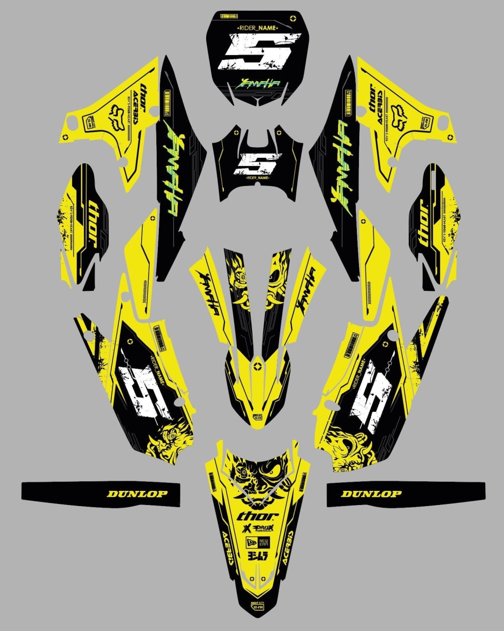 Kit déco "Cyber: Bee" Gilera SMT 2005-2023 gilera50cc