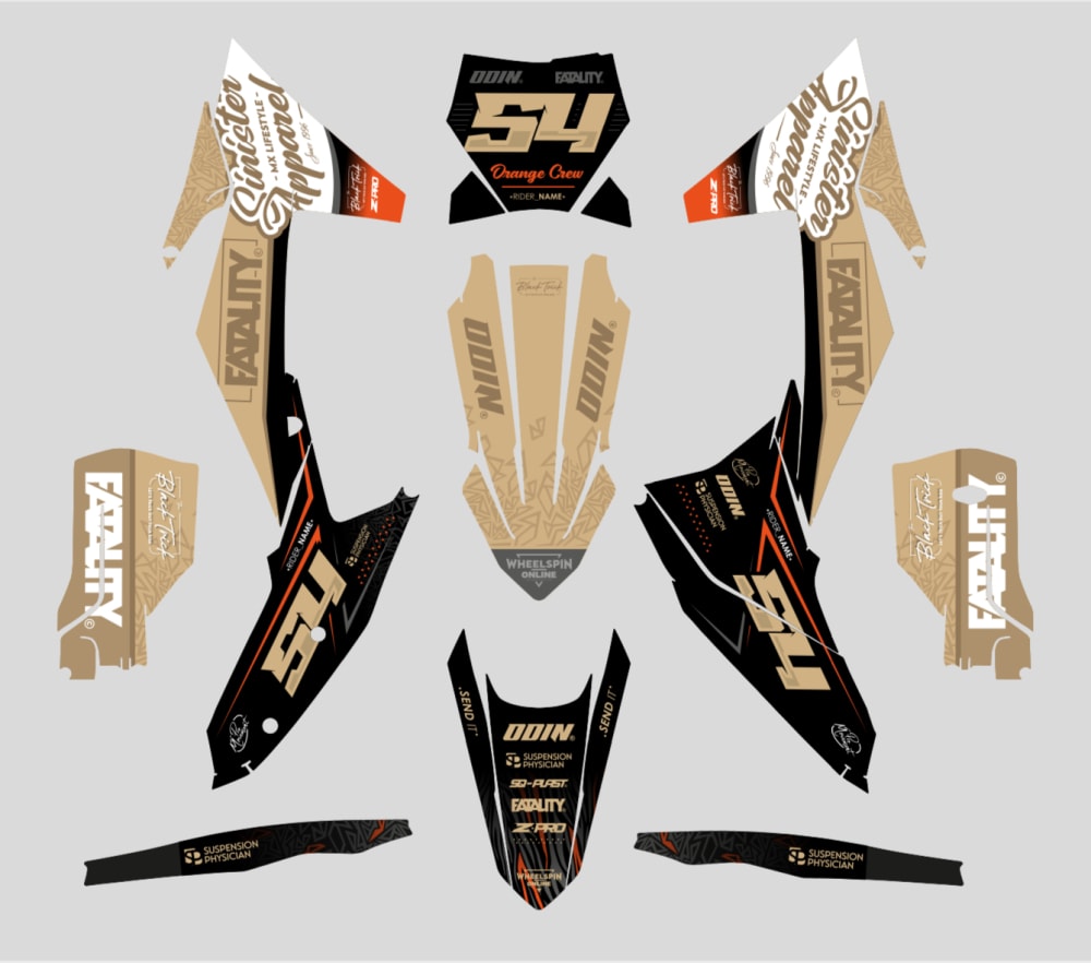 Kit déco "Exode: Sahara" DERBI Xtreme Xrace 2005-2010 universal