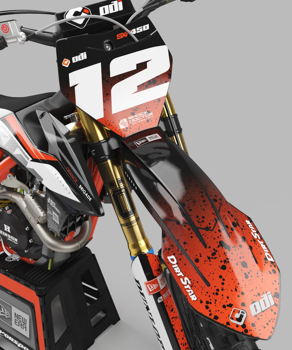 Kit déco KTM EXC SX BRIGADE ktmcrossuniversal