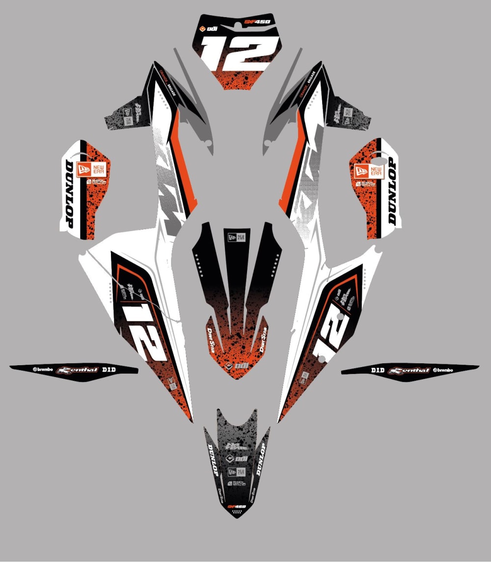 Kit déco KTM EXC SX BRIGADE ktmcrossuniversal