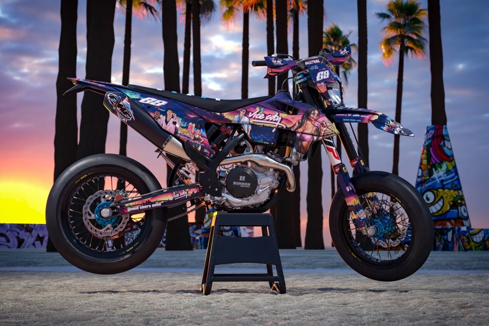 Kit déco "Player: Vice City" Husqvarna FE/FC/TE/TC/TX 2014-2023 universal