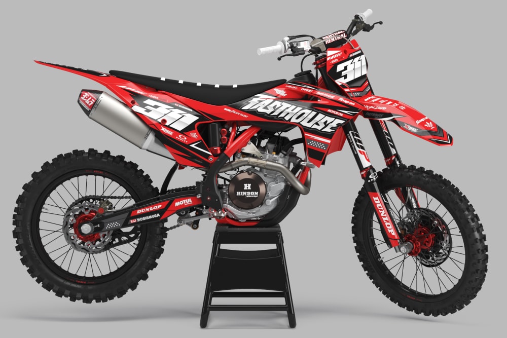 Kit déco "Rude: Fasthouse" YAMAHA TTR 50/90/110/125/230/250 yamahacross