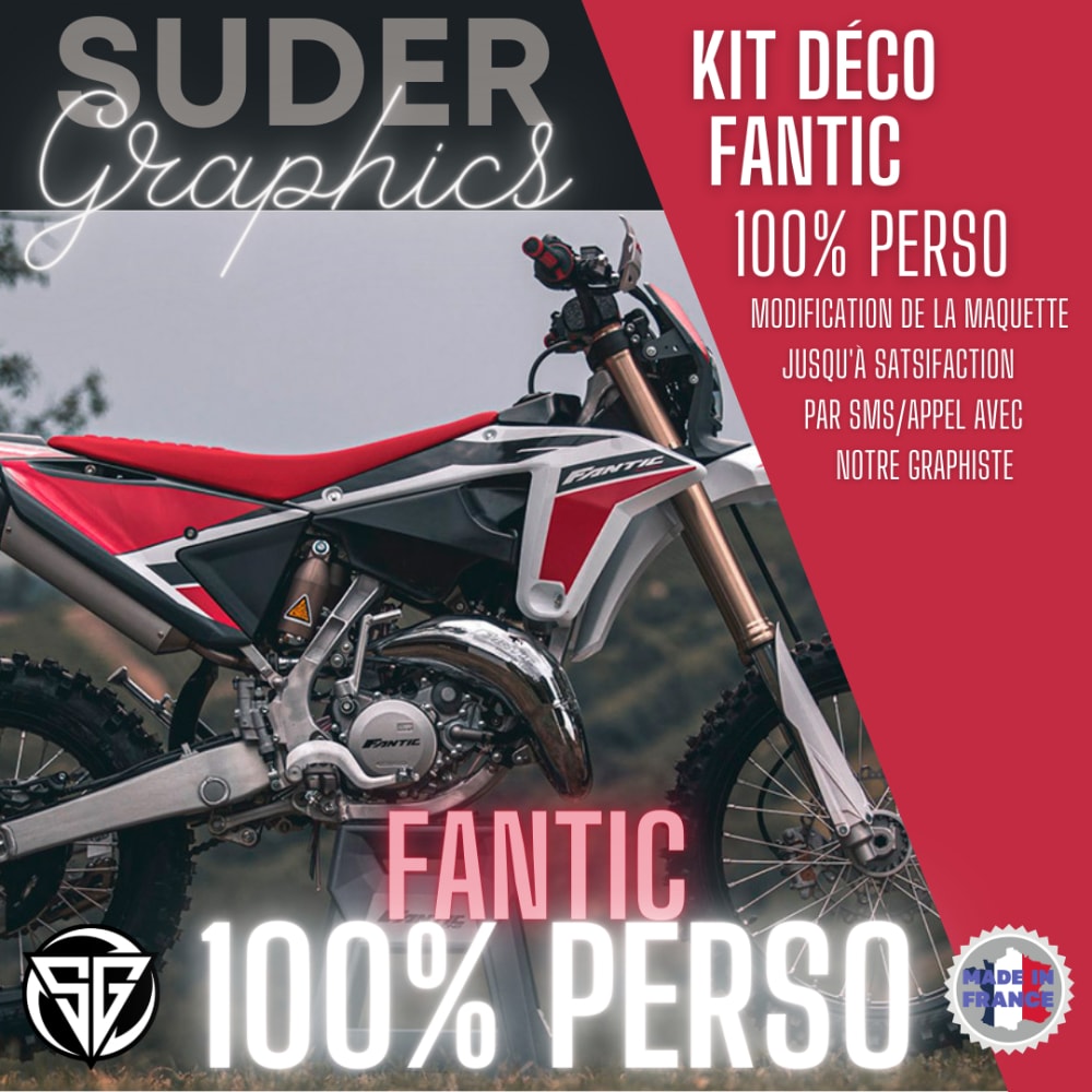 Kit déco 100% personnalisé FANTIC MX / Enduro fanticcross