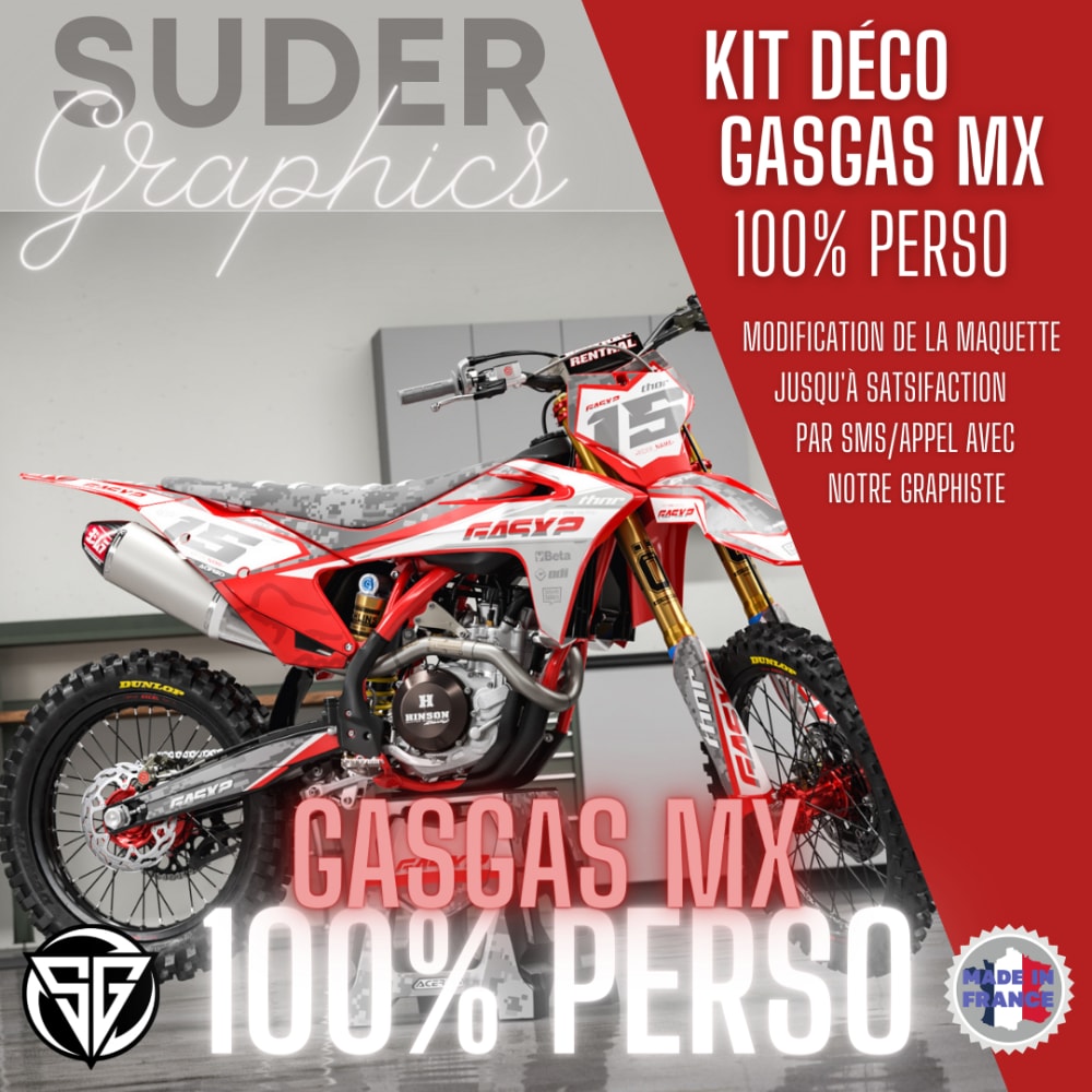 Kit déco 100% personnalisé GASGAS MX / Enduro EX EC MX MC MC-F gasgascross