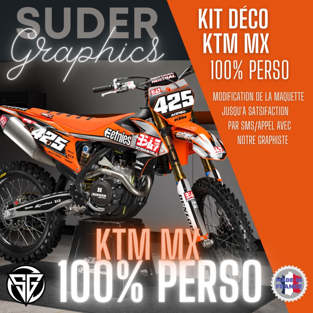 Kit déco 100% personnalisé KTM FREERIDE 250/350 ktmcross