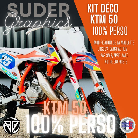 Kit déco 100% personnalisé KTM SX 50 ktmcross