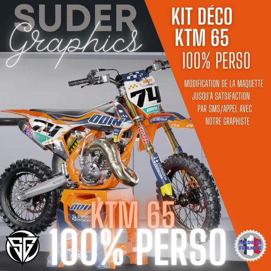 Kit déco 100% personnalisé KTM SX 65 ktmcross