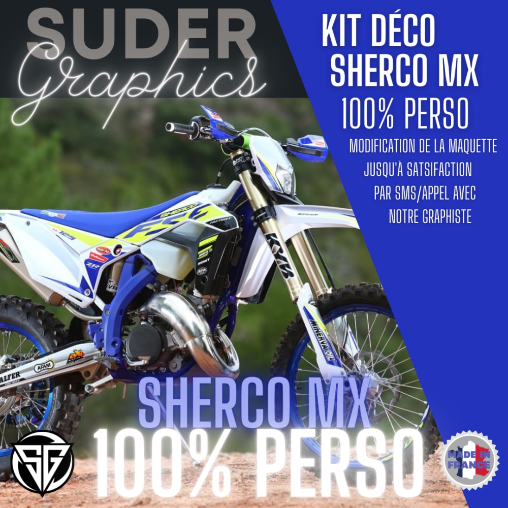 Kit déco 100% personnalisé SHERCO MX / Enduro shercocross