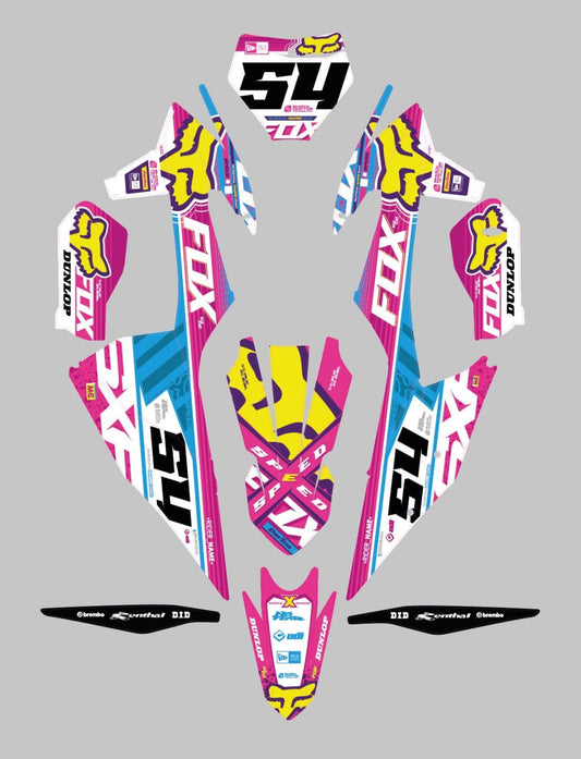 Kit déco "Color: Pinky" DERBI X-treme/DRD Racing 2011-2022 universal
