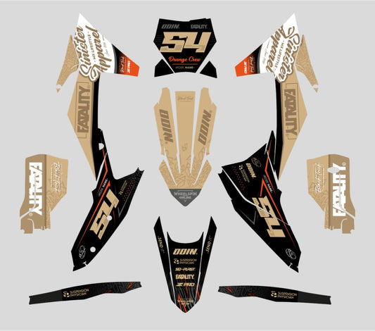 Kit déco "Exode: Sahara" Derbi DRD Pro derbi50cc