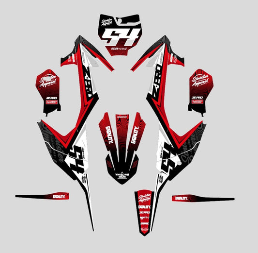 Kit déco "Factory: Reddy" DERBI Xtreme/Racing universal