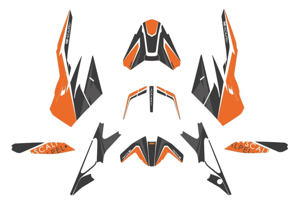 Kit déco KTM DUKE "Factory: R2R v2" ktmroute