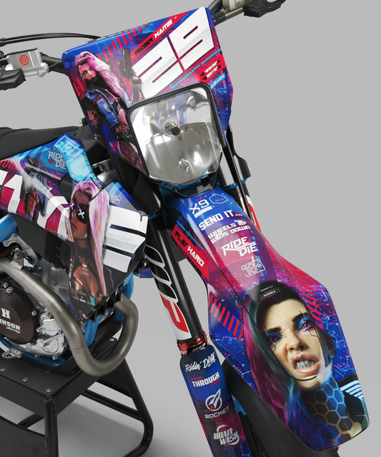 Kit déco "Player: Punk" Derbi Victoria Bull/Tun'r/STR8/TNT derbi50cc