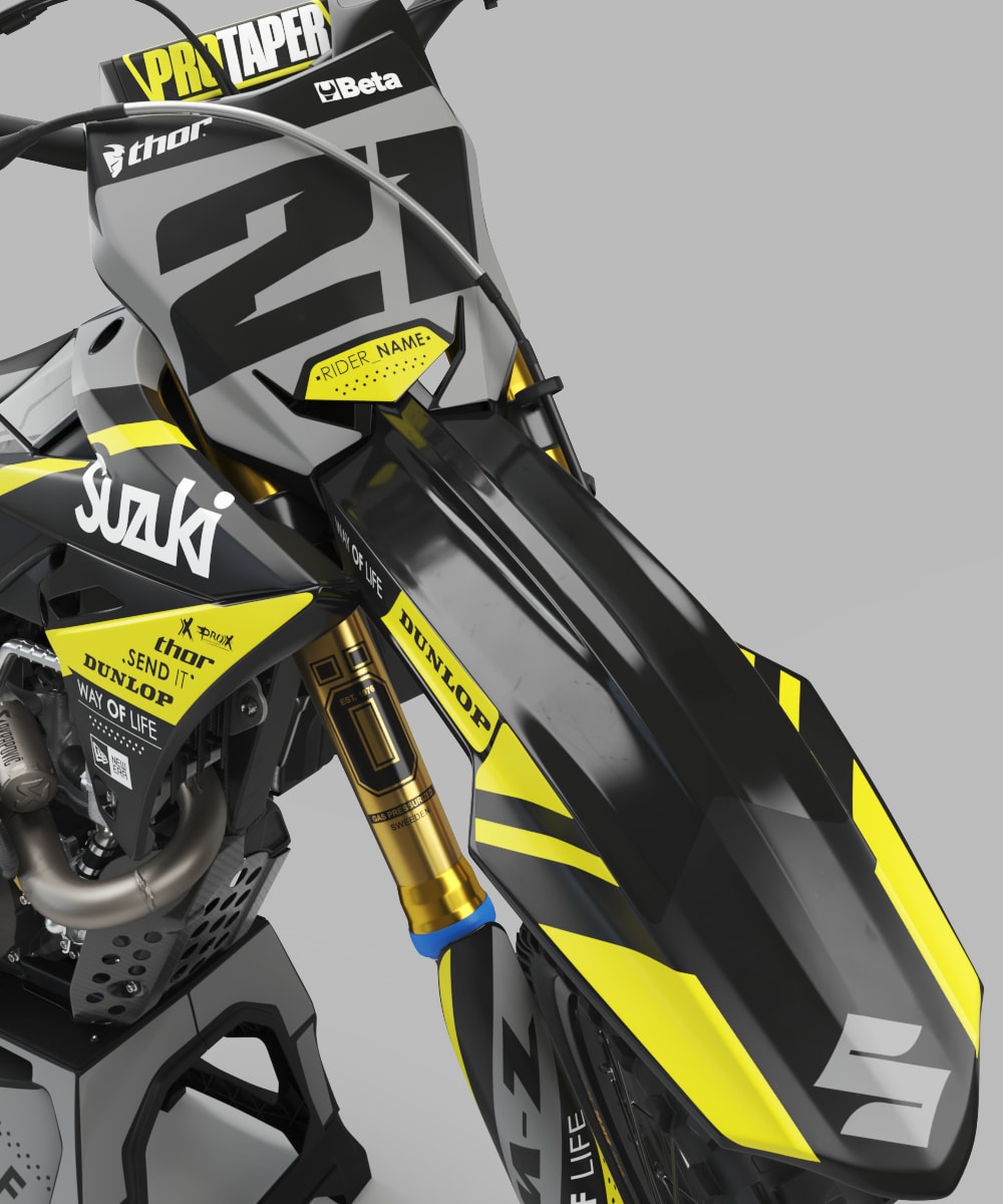 Kit déco SUZUKI SUZUKI RM/RMZ/RMX/DRZ NARDO suzukicrossuniversal