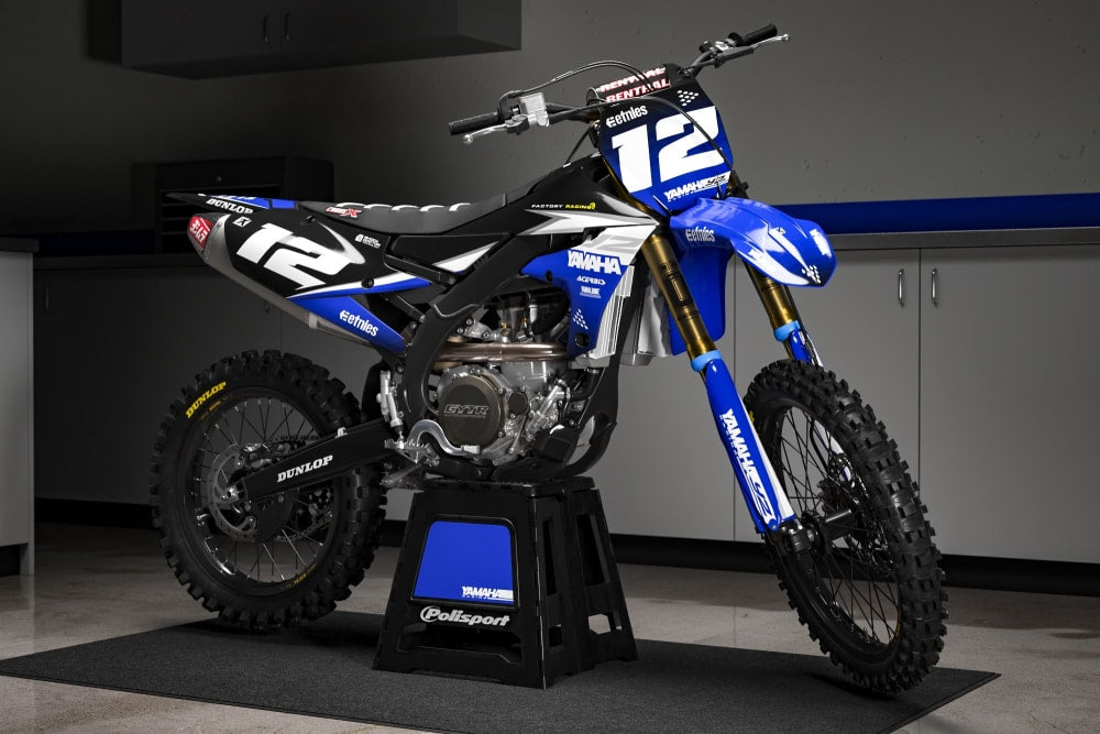 Kit déco YAMAHA YZ/YZF/WRF/PIWI/TTR "Factory: Ether" yamahacrossuniversal