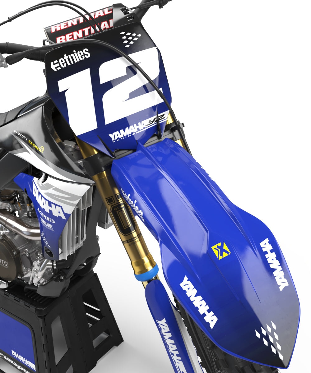 Kit déco YAMAHA YZ/YZF/WRF/PIWI/TTR "Factory: Ether" yamahacrossuniversal